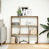 Kamerscherm / Boekenkast 102X29X103,5 Cm Hout Artisanaal Eiken