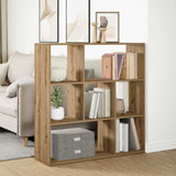 Kamerscherm / Boekenkast 102X29X103,5 Cm Hout Artisanaal Eiken