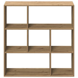 Kamerscherm / Boekenkast 102X29X103,5 Cm Hout Artisanaal Eiken