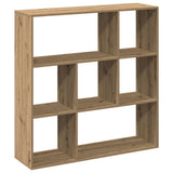 Kamerscherm / Boekenkast 102X29X103,5 Cm Hout Artisanaal Eiken