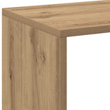 Kamerscherm / Boekenkast 102X29X103,5 Cm Hout Artisanaal Eiken