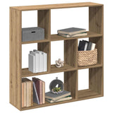 Kamerscherm / Boekenkast 102X29X103,5 Cm Hout Artisanaal Eiken