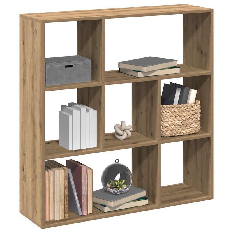 Kamerscherm / Boekenkast 102X29X103,5 Cm Hout Artisanaal Eiken
