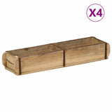 Dienblad Bruin Massief Gerecycled Hout