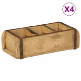 Dienblad Bruin Massief Gerecycled Hout