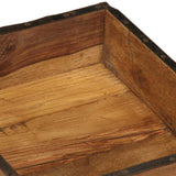 Dienblad Bruin Massief Gerecycled Hout