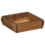Dienblad Bruin Massief Gerecycled Hout