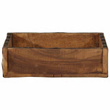 Dienblad Bruin Massief Gerecycled Hout