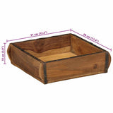 Dienblad Bruin Massief Gerecycled Hout