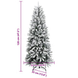Kunstkerstboom Met 150 Led's En Sneeuw