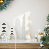 Kerstdecoratie Kerstboom 69,5 Cm Massief Grenenhout Wit