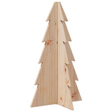 Kerstdecoratie Kerstboom 69,5 Cm Massief Grenenhout Naturel