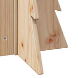 Kerstdecoratie Kerstboom 69,5 Cm Massief Grenenhout Naturel