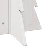 Kerstdecoratie Kerstboom 69,5 Cm Massief Grenenhout Wit
