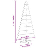 Kerstdecoratie Kerstboom Massief Grenenhout Naturel