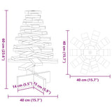 Kerstdecoratie Kerstboom Massief Grenenhout Wit