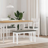 Bank 90 Cm Massief Hout Rubber