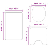 Antislip Badmat Set 3 Pcs Pp