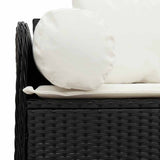 Tuinbank 3-Zits Met Kussens Poly Rattan