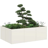 Plantenbak Koudgewalst Staal Wit