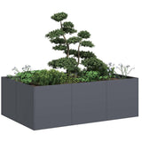Plantenbak Staal Kleurig Antraciet