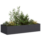 Plantenbak Staal Zwart