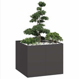 Plantenbak Staal Zwart