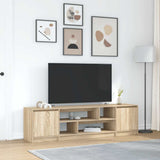 Tv-Meubel 188,5X41X50 Cm Bewerkt Hout