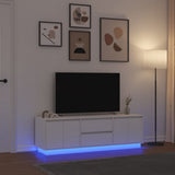 Tv-Meubel 188,5X41X50 Cm Bewerkt Hout