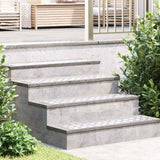 Trap Tread Rechthoekig 2 Pcs Zilver 50 X 40 Cm Aluminium