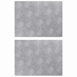 Trap Tread Rechthoekig 2 Pcs Zilver 50 X 40 Cm Aluminium