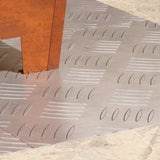 Trap Tread Rechthoekig 2 Pcs Zilver 50 X 40 Cm Aluminium