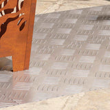 Trap Tread Rechthoekig 2 Pcs Zilver 50 X 40 Cm Aluminium