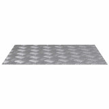 Trap Tread Rechthoekig 2 Pcs Zilver 50 X 40 Cm Aluminium