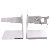 Boekensteunen 2 Pcs Zilver Aluminium