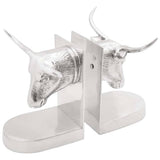 Boekensteunen 2 Pcs Zilver Aluminium