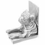 Boekensteunen 2 Pcs Zilver Aluminium