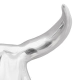 Bullschedel Zilver 34 X 13 X 53 Cm Aluminium