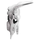 Bullschedel Zilver 34 X 13 X 53 Cm Aluminium