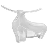 Stierensculptuur Zilver 22 X 9,5 X 34 Cm Aluminium