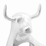 Stierensculptuur Zilver 22 X 9,5 X 34 Cm Aluminium