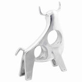Stierensculptuur Zilver 22 X 9,5 X 34 Cm Aluminium