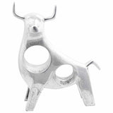 Stierensculptuur Zilver 22 X 9,5 X 34 Cm Aluminium