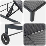 Ligstoel Poly Rattan