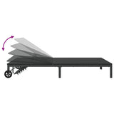 Ligstoel Poly Rattan