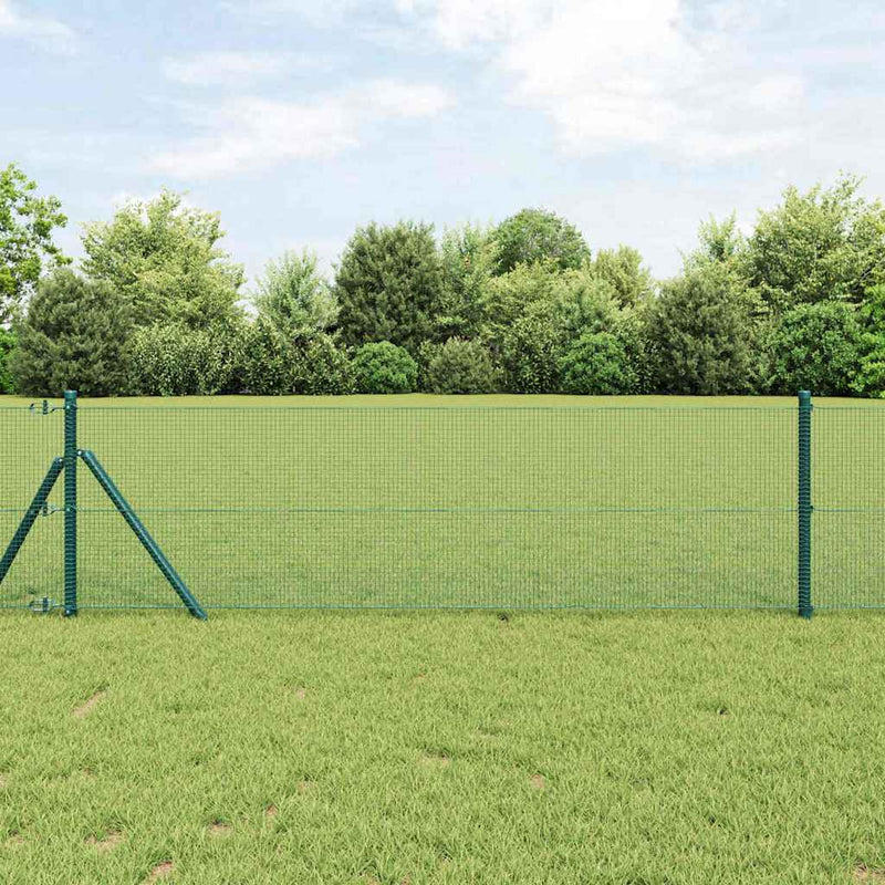 Kippengaas 25X0,5 M Staal Met Pvc Coating Groen