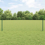 Euro Fence Met Paal 25 X 0,8 M Pvc-Coated Staal Mesh Groen
