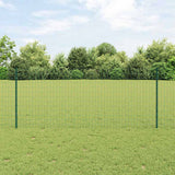 Euro Fence Met Paal 25 X 0,8 M Pvc-Coated Staal Mesh Groen