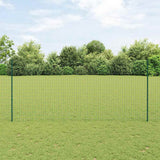 Euro Fence Met Paal 25 X 0,8 M Pvc-Coated Staal Mesh Groen