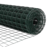 Euro Fence Met Paal 25 X 0,8 M Pvc-Coated Staal Mesh Groen